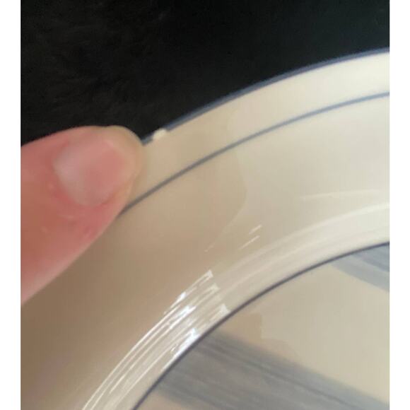 Lenox Poppies on Blue, Botanical, 1984-2007, dinner plates, salad plates, 6 pcs - Picture 5 of 6